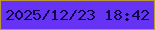 文字の大きさ：1、枠の色：bb9833、背景の色：6633f4、文字の色：0e054c 無料ブログパーツのブログ時計