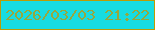 文字の大きさ：5、枠の色：bb9b05、背景の色：17dce2、文字の色：96a83e 無料ブログパーツのブログ時計