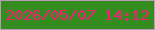 文字の大きさ：2、枠の色：bb9cb8、背景の色：338c1d、文字の色：fa1d78 無料ブログパーツのブログ時計