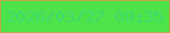 文字の大きさ：4、枠の色：bba54c、背景の色：4de349、文字の色：3dd970 無料ブログパーツのブログ時計
