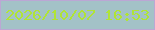 文字の大きさ：3、枠の色：bba7d4、背景の色：a3c2c7、文字の色：b0e436 無料ブログパーツのブログ時計