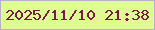 文字の大きさ：1、枠の色：bbaec7、背景の色：defc93、文字の色：7b1a4c 無料ブログパーツのブログ時計