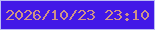 文字の大きさ：1、枠の色：bbbaf5、背景の色：4218e7、文字の色：ce9387 無料ブログパーツのブログ時計