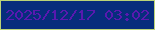 文字の大きさ：4、枠の色：bbd477、背景の色：072d7c、文字の色：5919af 無料ブログパーツのブログ時計