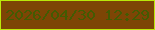 文字の大きさ：3、枠の色：bbe80a、背景の色：7d4505、文字の色：435b02 無料ブログパーツのブログ時計