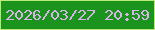 文字の大きさ：1、枠の色：bbe979、背景の色：1b941d、文字の色：d8b4e9 無料ブログパーツのブログ時計