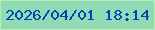 文字の大きさ：1、枠の色：bbedb3、背景の色：8edbb5、文字の色：0343b3 無料ブログパーツのブログ時計