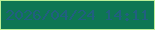 文字の大きさ：3、枠の色：bbef97、背景の色：0e7653、文字の色：215f80 無料ブログパーツのブログ時計