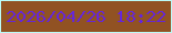 文字の大きさ：2、枠の色：bbfaf6、背景の色：915223、文字の色：6627d6 無料ブログパーツのブログ時計