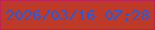 文字の大きさ：1、枠の色：bc2452、背景の色：bd3928、文字の色：225ade 無料ブログパーツのブログ時計