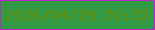文字の大きさ：2、枠の色：bc25cc、背景の色：329a45、文字の色：668d08 無料ブログパーツのブログ時計