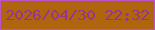 文字の大きさ：1、枠の色：bc53c7、背景の色：ae650d、文字の色：943691 無料ブログパーツのブログ時計