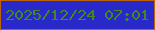 文字の大きさ：1、枠の色：bc610e、背景の色：2928c9、文字の色：428920 無料ブログパーツのブログ時計