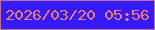 文字の大きさ：4、枠の色：bc729b、背景の色：351bfc、文字の色：f27f6c 無料ブログパーツのブログ時計