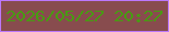 文字の大きさ：4、枠の色：bc77fb、背景の色：884c4e、文字の色：489b12 無料ブログパーツのブログ時計