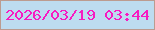 文字の大きさ：4、枠の色：bc9b90、背景の色：bddcf0、文字の色：f71bc1 無料ブログパーツのブログ時計
