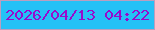 文字の大きさ：2、枠の色：bc9ebf、背景の色：25c1f6、文字の色：980bcc 無料ブログパーツのブログ時計