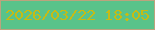 文字の大きさ：5、枠の色：bca37d、背景の色：59c38a、文字の色：c6bb14 無料ブログパーツのブログ時計