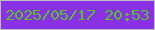 文字の大きさ：3、枠の色：bcbbc1、背景の色：8b31e5、文字の色：4fc529 無料ブログパーツのブログ時計