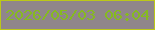 文字の大きさ：4、枠の色：bcc818、背景の色：90868a、文字の色：86ba20 無料ブログパーツのブログ時計