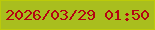 文字の大きさ：3、枠の色：bccb08、背景の色：a9be1e、文字の色：b40413 無料ブログパーツのブログ時計
