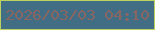 文字の大きさ：1、枠の色：bcd160、背景の色：416e84、文字の色：8a6662 無料ブログパーツのブログ時計
