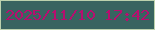 文字の大きさ：5、枠の色：bcd2ad、背景の色：386460、文字の色：b70e6f 無料ブログパーツのブログ時計