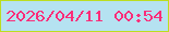 文字の大きさ：3、枠の色：bcdd20、背景の色：b5e2f1、文字の色：fb2d79 無料ブログパーツのブログ時計