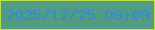 文字の大きさ：3、枠の色：bce146、背景の色：519d84、文字の色：3689da 無料ブログパーツのブログ時計
