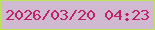 文字の大きさ：3、枠の色：bce35b、背景の色：d0bad1、文字の色：be2268 無料ブログパーツのブログ時計