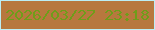 文字の大きさ：1、枠の色：bceef4、背景の色：b7783e、文字の色：6f9d1a 無料ブログパーツのブログ時計