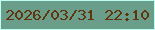 文字の大きさ：5、枠の色：bcfef2、背景の色：6a9e8a、文字の色：61350c 無料ブログパーツのブログ時計