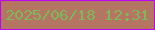 文字の大きさ：1、枠の色：bd03f3、背景の色：b47663、文字の色：7eb859 無料ブログパーツのブログ時計