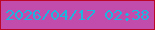 文字の大きさ：3、枠の色：bd0728、背景の色：c14cac、文字の色：1cb5de 無料ブログパーツのブログ時計