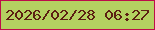 文字の大きさ：4、枠の色：bd0d4a、背景の色：b4d161、文字の色：5c2012 無料ブログパーツのブログ時計