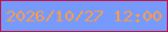 文字の大きさ：1、枠の色：bd1645、背景の色：7699fc、文字の色：fc9b48 無料ブログパーツのブログ時計