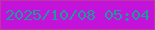 文字の大きさ：2、枠の色：bd369f、背景の色：c313da、文字の色：1e9a9d 無料ブログパーツのブログ時計