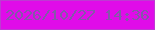 文字の大きさ：1、枠の色：bd3bd2、背景の色：e00ce9、文字の色：8458a9 無料ブログパーツのブログ時計
