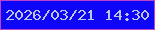 文字の大きさ：4、枠の色：bd42ca、背景の色：0f05f8、文字の色：bcc6df 無料ブログパーツのブログ時計