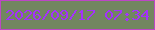 文字の大きさ：3、枠の色：bd46c6、背景の色：728660、文字の色：a431fc 無料ブログパーツのブログ時計