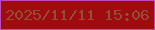 文字の大きさ：4、枠の色：bd4db5、背景の色：9e0c10、文字の色：924e39 無料ブログパーツのブログ時計