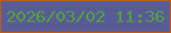 文字の大きさ：3、枠の色：bd5c19、背景の色：595c94、文字の色：51a041 無料ブログパーツのブログ時計