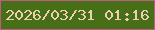 文字の大きさ：2、枠の色：bd5d84、背景の色：476f18、文字の色：eecfae 無料ブログパーツのブログ時計