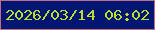 文字の大きさ：4、枠の色：bd6e81、背景の色：011672、文字の色：bcdb33 無料ブログパーツのブログ時計