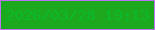 文字の大きさ：1、枠の色：bd71f3、背景の色：1ca91e、文字の色：0aba2c 無料ブログパーツのブログ時計