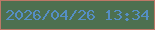 文字の大きさ：1、枠の色：bd7867、背景の色：4d7050、文字の色：558ec4 無料ブログパーツのブログ時計