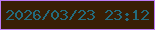 文字の大きさ：2、枠の色：bd7af6、背景の色：381e05、文字の色：236b7e 無料ブログパーツのブログ時計