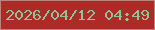 文字の大きさ：1、枠の色：bd8184、背景の色：ac2b26、文字の色：90c198 無料ブログパーツのブログ時計