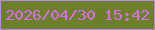 文字の大きさ：3、枠の色：bd88f0、背景の色：6d7f28、文字の色：dc6af9 無料ブログパーツのブログ時計