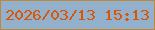 文字の大きさ：3、枠の色：bd8938、背景の色：93b1cd、文字の色：d95604 無料ブログパーツのブログ時計